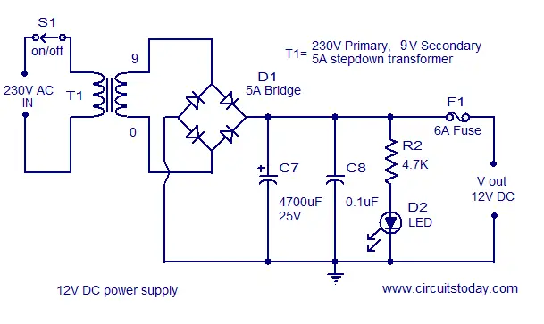 2 X 22 Watt Stereo Amplifier Circuit using IC TDA 1554