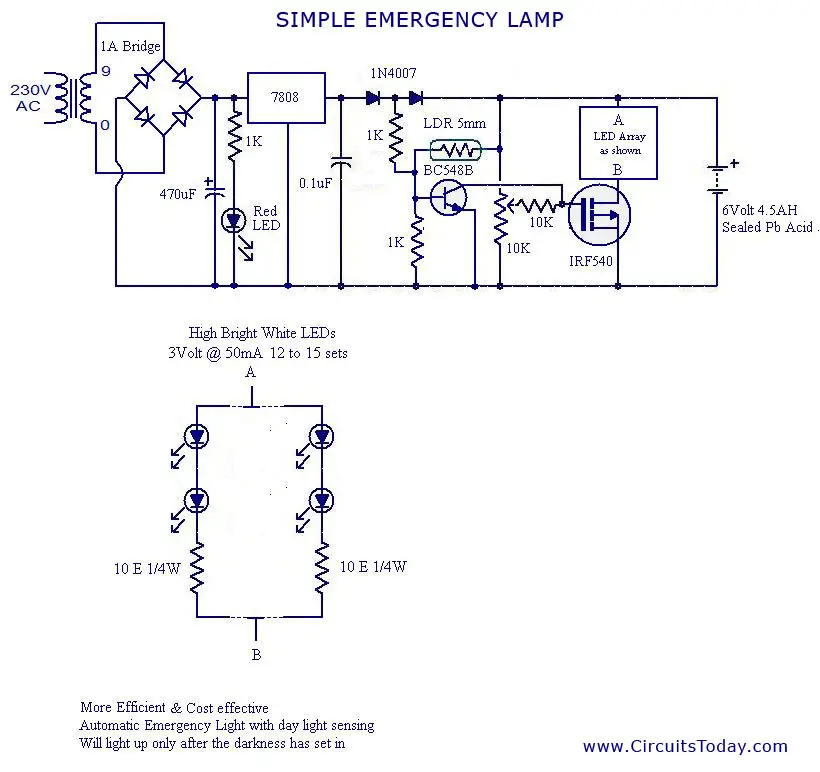 Light Bulb Circuit Diagram