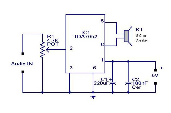 Audio Amplifier Circuit Diagram