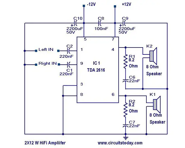 Hi Fi Amplifier Circuit Schematic