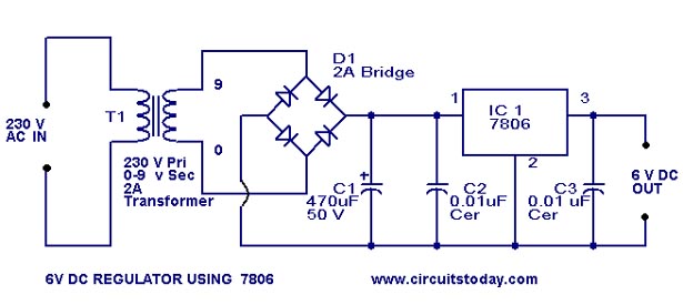 Voltage Regulator Circuit Diagram