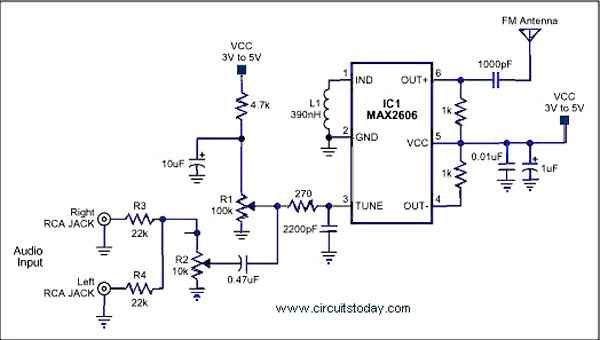 7295 Single Ic Circuit Diagram - Single Chip Fm Transmitter Single Chip Fm Transmitter Circuit Diagram - 7295 Single Ic Circuit Diagram