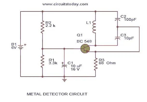 Metal Detector Circuit | Final Year Projects