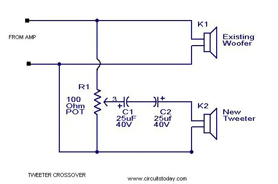 Speaker Crossover Capacitor Chart