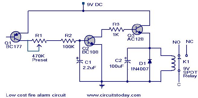 fire alarrm circuit