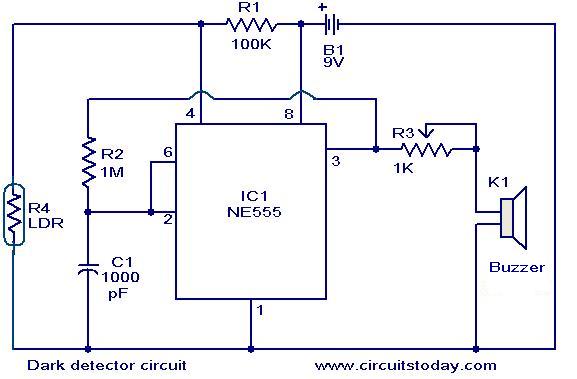 dark detecting circuit