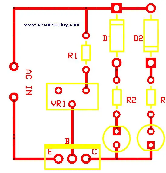 PCB Lay Out - Transistor Tester