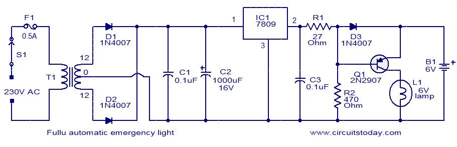 The capacitors C1 and C3 acts as decoupling capacitors. Circuit diagram with 