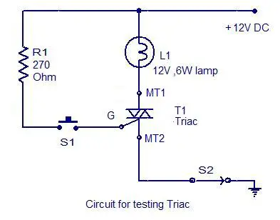 circuit-for-testing-triac