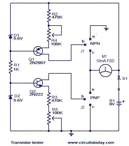 transistor-tester-circuit