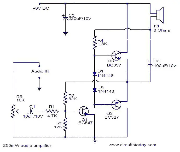 250mw-audio-amplifier-circuit