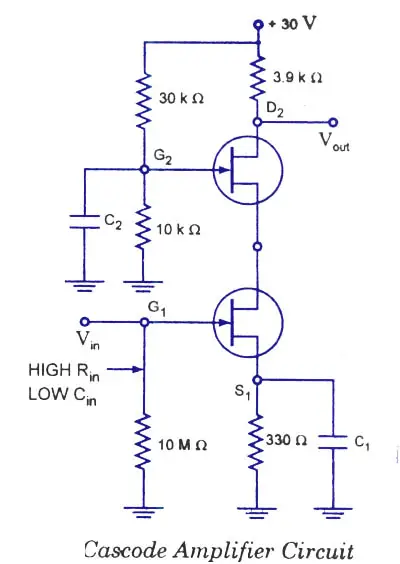 Cascode amplifier circuit