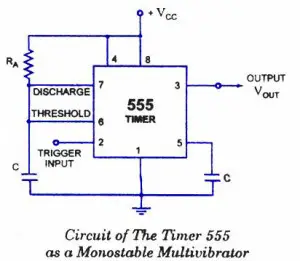 555-timer-monostable-multivibrator