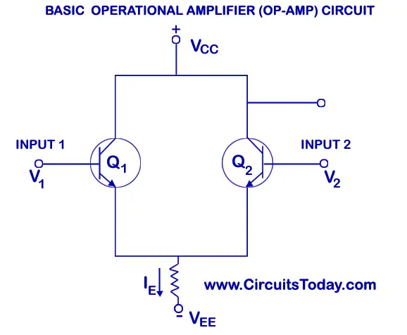 Basic Operational Amplifier (Op-Amp) Circuit