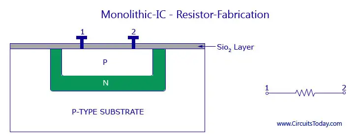 Monolithic IC - Resistor Fabrication