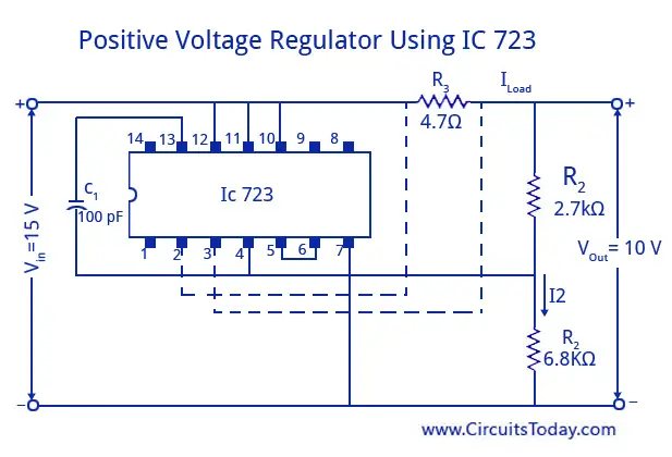 IC 723 Voltage Regulators-Working, Circuit Diagram ...