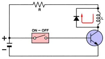 De-spiking diode relays