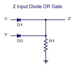 2 Input Diode OR Gate