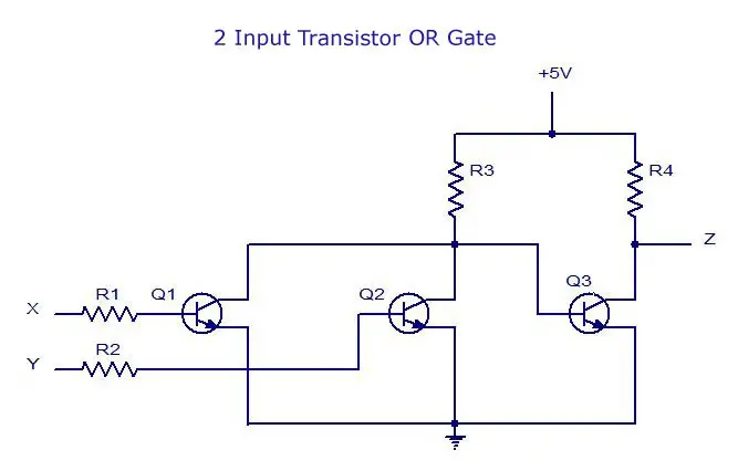 2-Input Transistor OR Gate