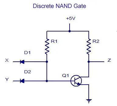 Discrete NAND Gate