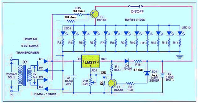 Automatic-LED-Emergency-Light-Modified