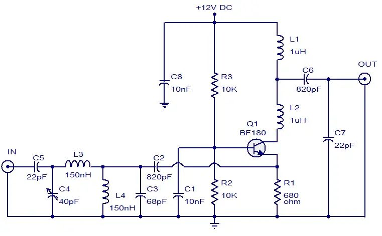 Internal Tv Antenna Schematic Diagram - Circuit Diagram Notes - Internal Tv Antenna Schematic Diagram