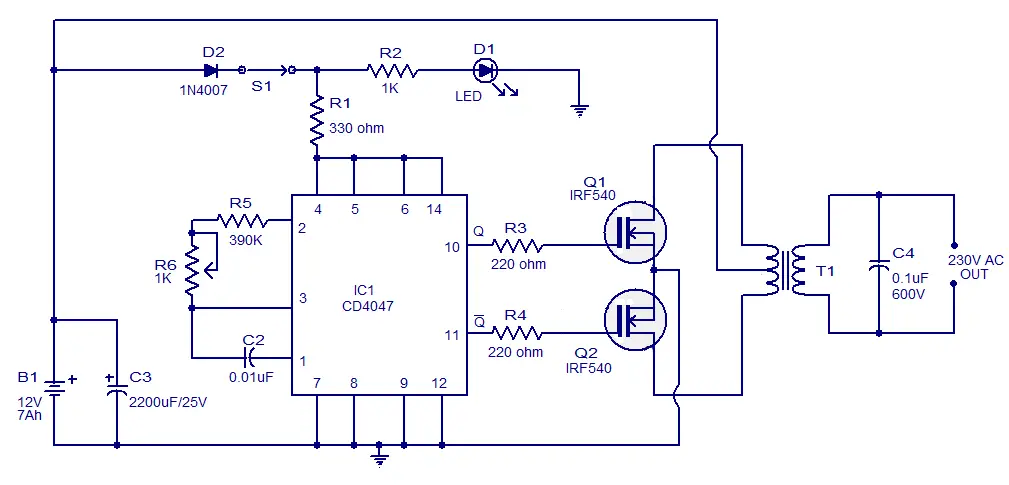 Inverter Circuit Diagram