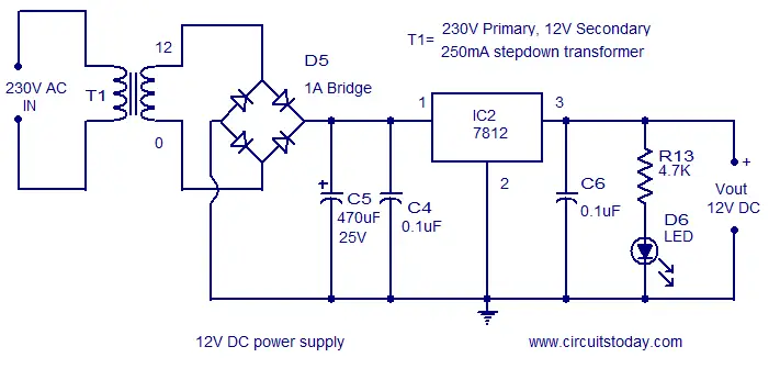 12V DC supply