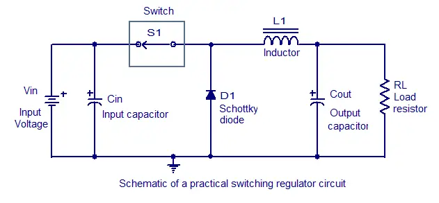 schematic of a working regulator circuit