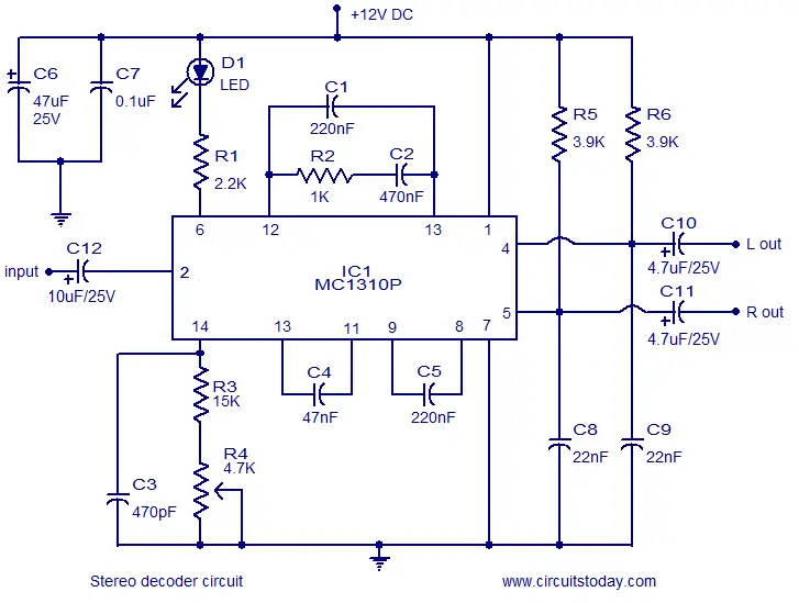 stereo decoder circuit Fm stereo decoder circuit