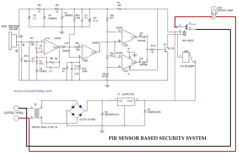 PIR Sensor Based Security System