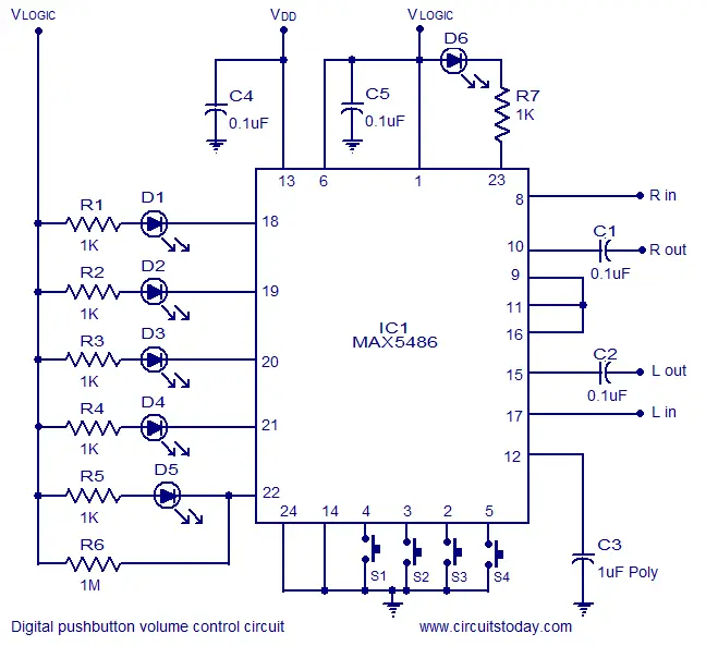 digital volume controller circuit