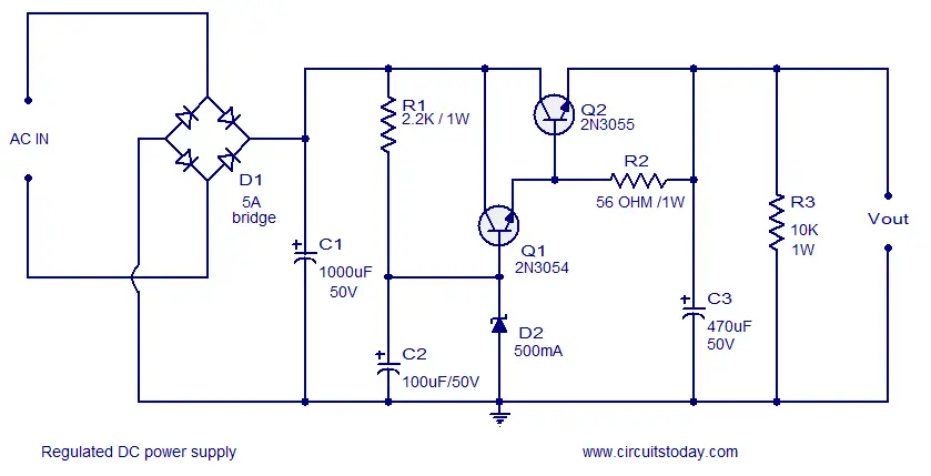 maglevbakb - regulated power supply circuit