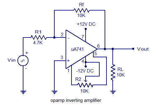 反相放大器741