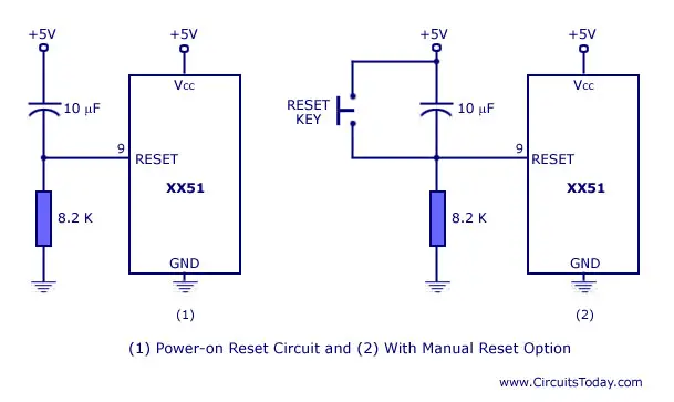 microcontroller reset circuit