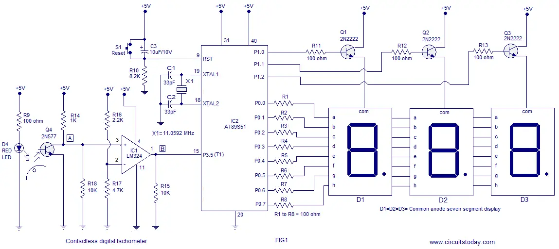 Meter Block Diagram furthermore Digital Tachometer Circuit Diagram ...