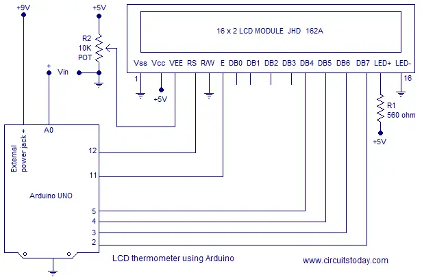 arduino voltmeter LCD display