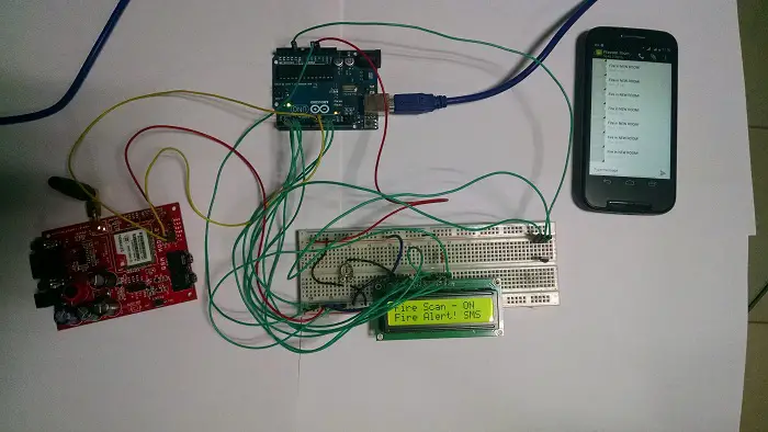 GSM based Fire Alarm Project