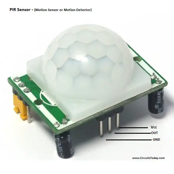 PIR Sensor Pin Out - Motion sensor - Motion Detector