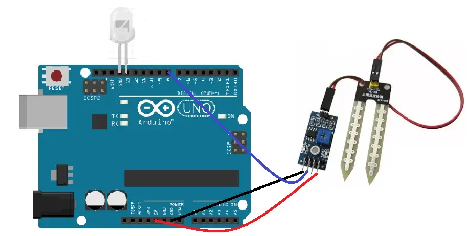 Interface Arduino and Soil Moisture Sensor