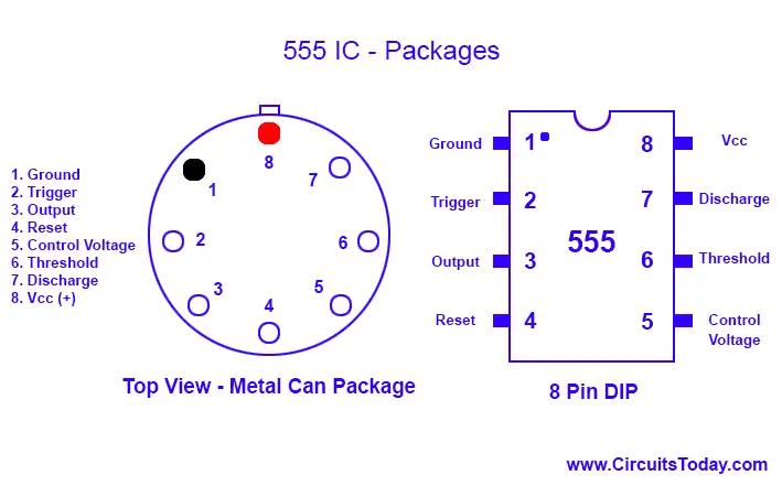 555 Timer IC Packages