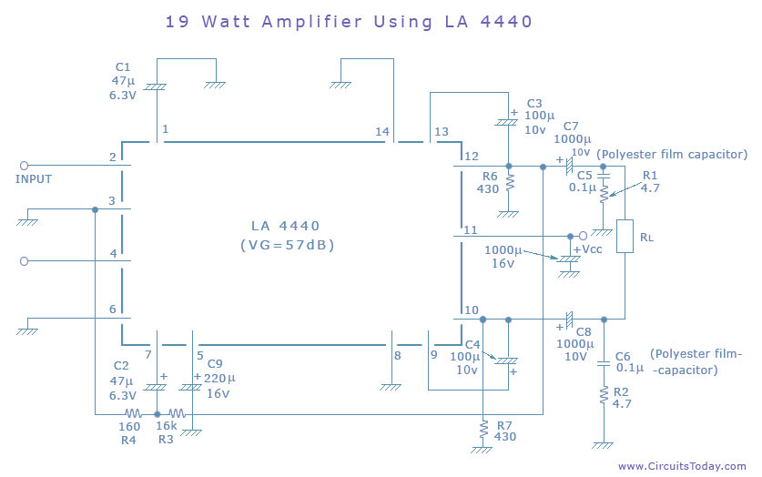 Small Subwoofer Home Theater Circuit Assembly Wiring Diagram from www.circuitstoday.com