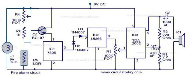 Fire alarm circuit | Filling diagram single bulb ballast wiring diagram 