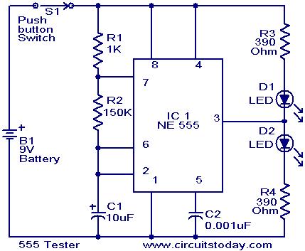 555 Tester Circuit