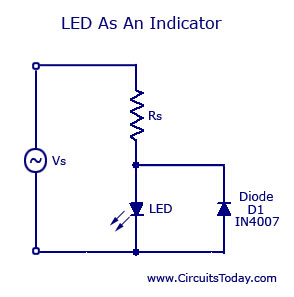 Led Wiring Diagram Symbol from www.circuitstoday.com