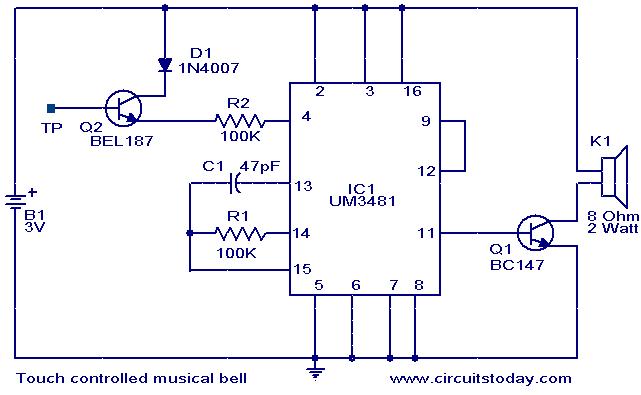 Touch Controlled Musical Bell