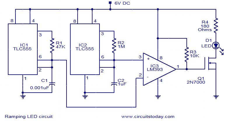 Led Ramping Circuit