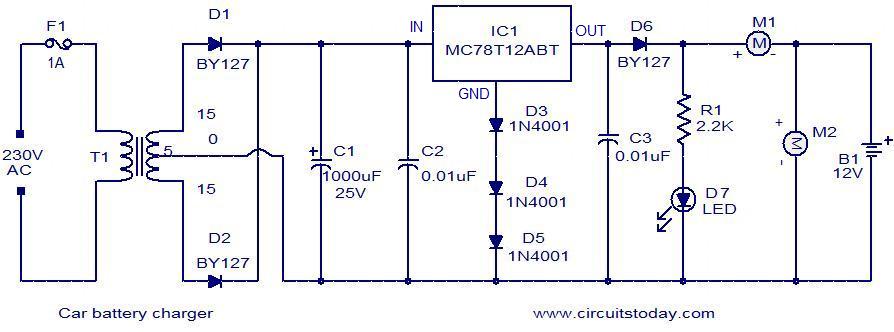 Car Battery Charger Home Utility Circuit 2 Mohan S Electronics Blog