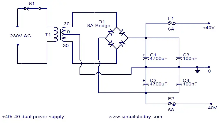 40v Dual Power Supply 40v Dual Power Supply
