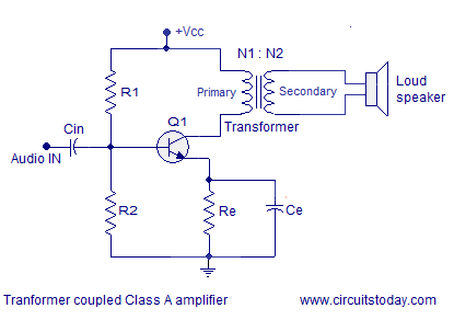 transformer coupled class a power amplifier